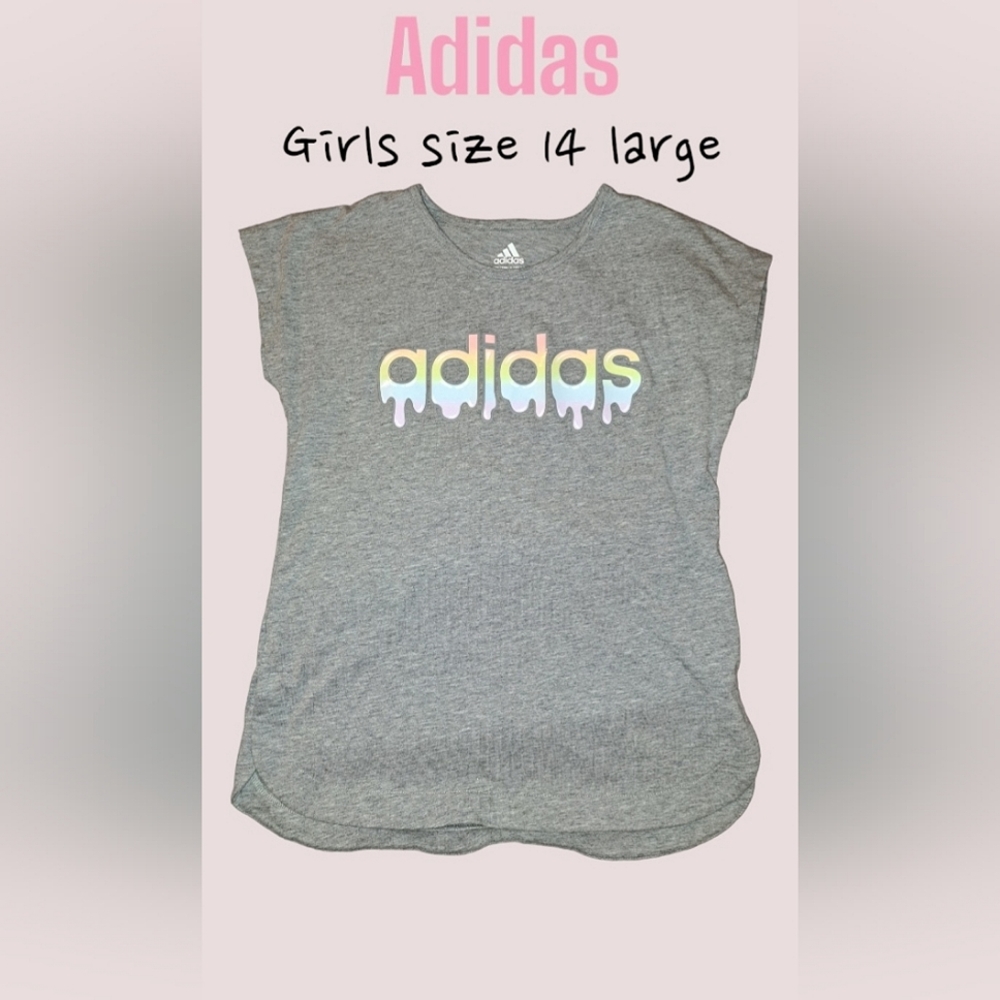 👽Adidas girls size 14 shirt NWOT